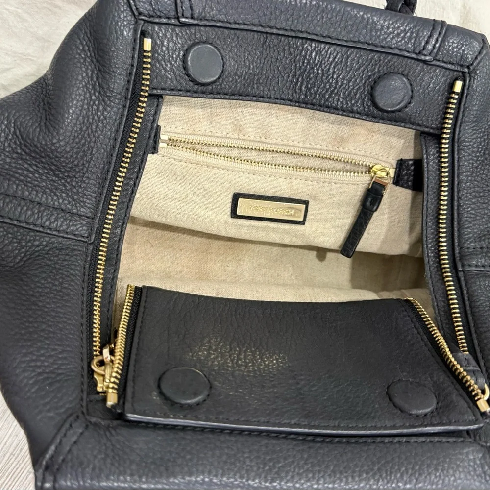 Tory Burch leather Bag | half moon braided strap cross body
